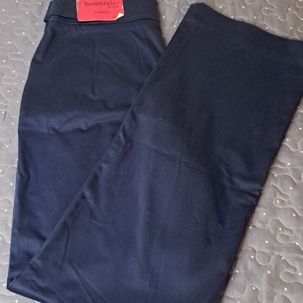 Essentials by Sioni Navy Sailor pants size 4 NWOT